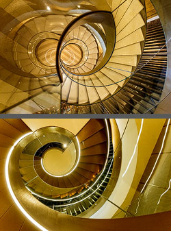 Stiegenhaus/Treppenhaus im Hotel Almanac Barcelona in Barcelona, Spanien