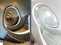 Stiegenhaus/Treppenhaus im Hoechst Haus in Berlin, Deutschland