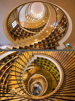 Stiegenhaus/Treppenhaus im Weinshop L'Intendant in Bordeaux, France