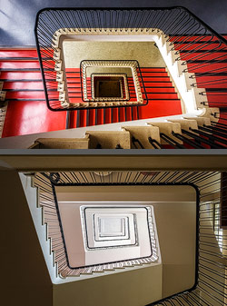 Stiegenhaus/Treppenhaus in Bremen, Deutschland