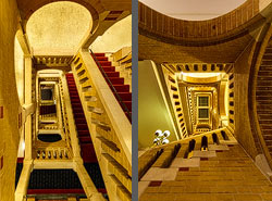 Stiegenhaus/Treppenhaus im Parkhotel Den Haag, Niederlande