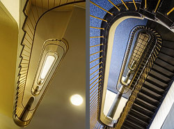 Stiegenhaus/Treppenhaus in Dresden, Deutschland