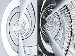 Stiegenhaus/Treppenhaus im Junior Haus in Frankfurt am Main, Deutschland