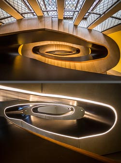 Stiegenhaus/Treppenhaus im Stoltze Museum in Frankfurt am Main, Deutschland