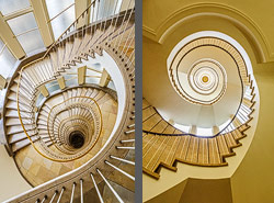 Stiegenhaus/Treppenhaus Kontorhaus Nordsternhaus in Hamburg, Deutschland