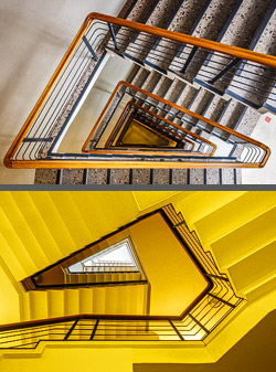 Stiegenhaus/Treppenhaus in Hamburg, Deutschland