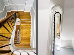 Stiegenhaus/Treppenhaus im 25hours Hotel Indre By in Kopenhagen, Dänemark