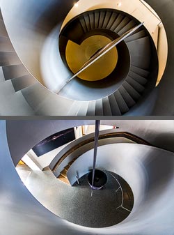 Stiegenhaus/Treppenhaus im Royal Observatory Greenwich in London, England