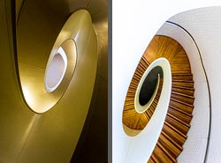 Stiegenhaus/Treppenhaus in der Newport Street Gallery in London, England