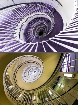 Stiegenhaus/Treppenhaus im Hotel Premier Inn London Blackfriars in London, England