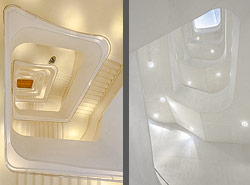 Stiegenhaus/Treppenhaus im Museum Caixa Forum in Madrid, Spain