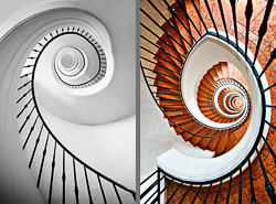 Stiegenhaus/Treppenhaus in München, Deutschland