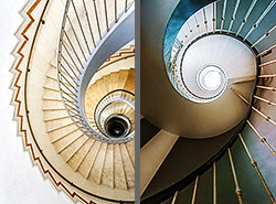 Stiegenhaus/Treppenhaus in München, Deutschland