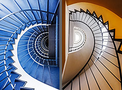 Stiegenhaus/Treppenhaus in München, Deutschland