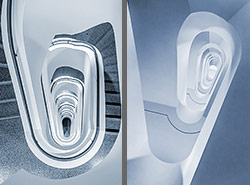 Stiegenhaus/Treppenhaus in München, Deutschland