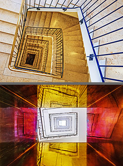 Stiegenhaus/Treppenhaus in München, Deutschland