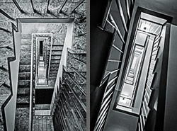 Stiegenhaus/Treppenhaus in München, Deutschland