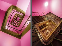 Stiegenhaus/Treppenhaus in München, Deutschland