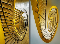 Stiegenhaus/Treppenhaus in München, Deutschland