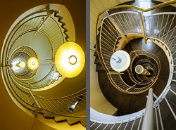 Stiegenhaus/Treppenhaus im Hotel TRYP City Center in München, Deutschland