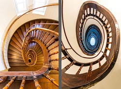 Stiegenhaus/Treppenhaus im Hotel Maison Schiller by DESIGNCITY HOTELS in München, Deutschland