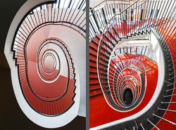 Stiegenhaus/Treppenhaus in München, Deutschland