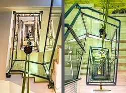 Stiegenhaus/Treppenhaus im Hotel Cocoon Hauptbahnhof in München, Deutschland