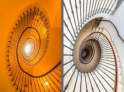 Stiegenhaus/Treppenhaus in Wien, &Ouml;sterreich