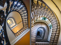 Stiegenhaus/Treppenhaus in Wien, &Ouml;sterreich