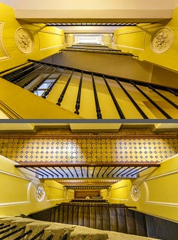 Stiegenhaus/Treppenhaus in Wien, &Ouml;sterreich