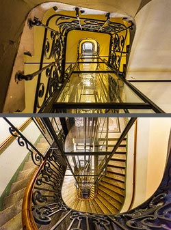 Stiegenhaus/Treppenhaus in Wien, &Ouml;sterreich