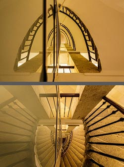 Stiegenhaus/Treppenhaus in Wien, &Ouml;sterreich