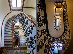 Stiegenhaus/Treppenhaus in Wien, &Ouml;sterreich