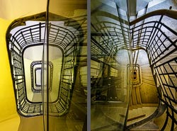 Stiegenhaus/Treppenhaus in Wien, &Ouml;sterreich