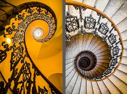 Stiegenhaus/Treppenhaus in Wien, &Ouml;sterreich