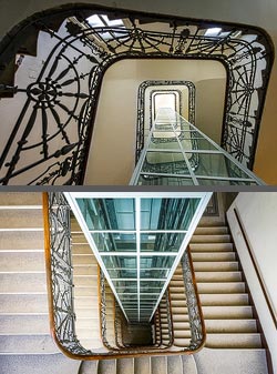 Stiegenhaus/Treppenhaus in Wien, &Ouml;sterreich