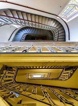 Stiegenhaus/Treppenhaus in Wien, &Ouml;sterreich