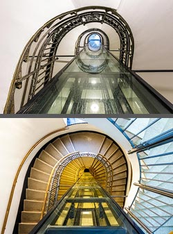 Stiegenhaus/Treppenhaus in Wien, &Ouml;sterreich