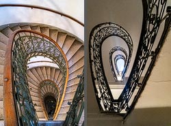 Stiegenhaus/Treppenhaus in Wien, &Ouml;sterreich