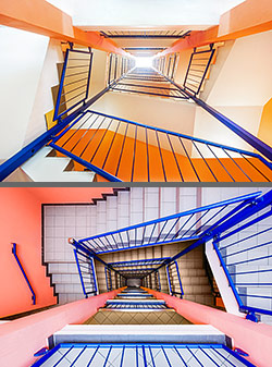 Stiegenhaus/Treppenhaus in Wien, &Ouml;sterreich