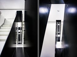 Stiegenhaus/Treppenhaus im Hotel roomz Vienna Prater in Wien, &Ouml;sterreich