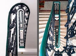 Stiegenhaus/Treppenhaus in einem Wohnhaus in Wien, &Ouml;sterreich