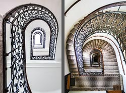 Stiegenhaus/Treppenhaus in Wien, &Ouml;sterreich