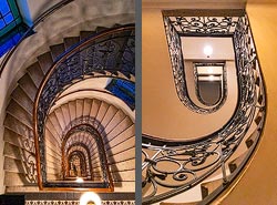 Stiegenhaus/Treppenhaus in Wien, &Ouml;sterreich