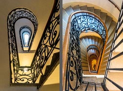 Stiegenhaus/Treppenhaus in Wien, &Ouml;sterreich