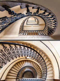 Stiegenhaus/Treppenhaus in Wien, &Ouml;sterreich