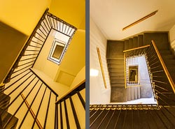 Stiegenhaus/Treppenhaus in Wien, &Ouml;sterreich