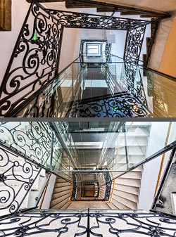 Stiegenhaus/Treppenhaus in Wien, &Ouml;sterreich