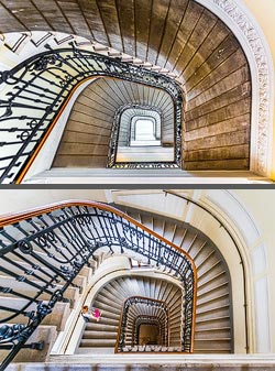 Stiegenhaus/Treppenhaus in Wien, &Ouml;sterreich