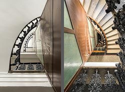 Stiegenhaus/Treppenhaus in einem Wohnhaus in Wien, &Ouml;sterreich